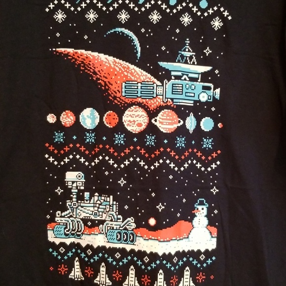 Galactic navy blue tshirt - Picture 2 of 4